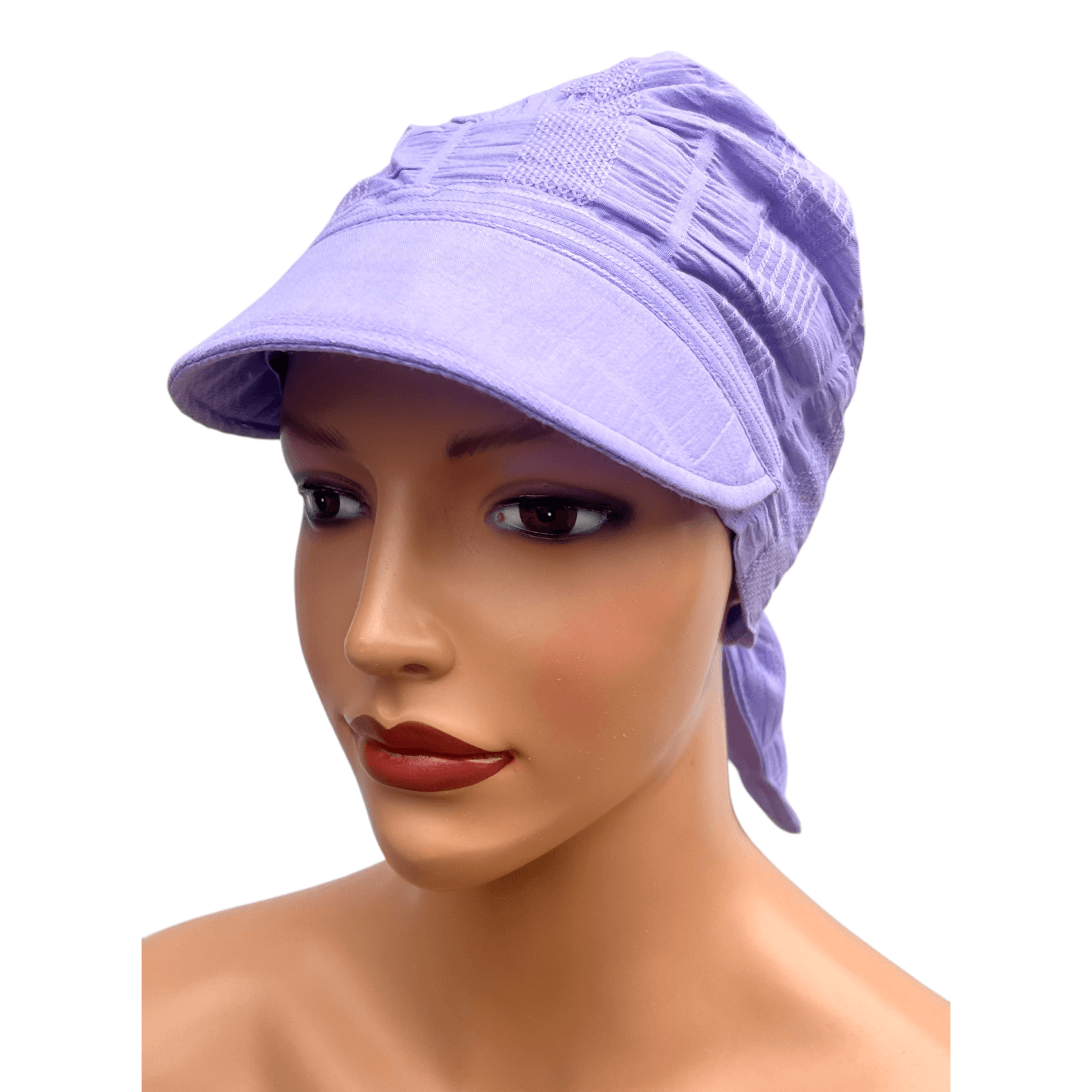 Tess z daszkiem fiolet bawełna