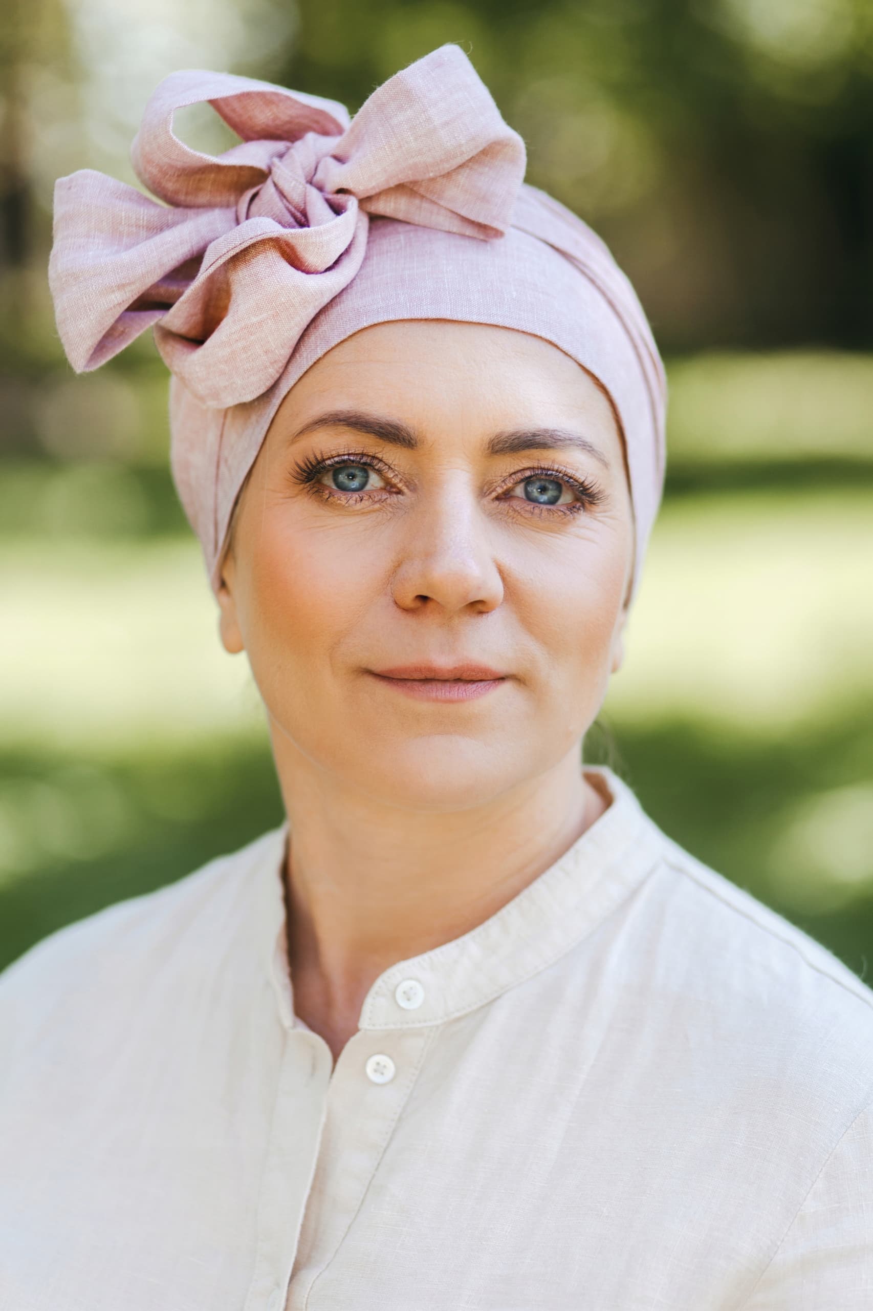 Lara len jasny róż